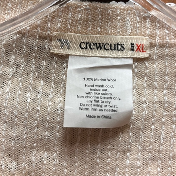 Crewcuts white sequin long sleeve sweater - Picture 6 of 6